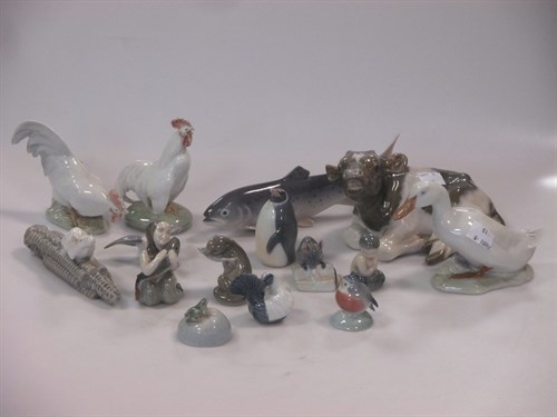 Lot 226 - A collection of Royal Copenhagen animals