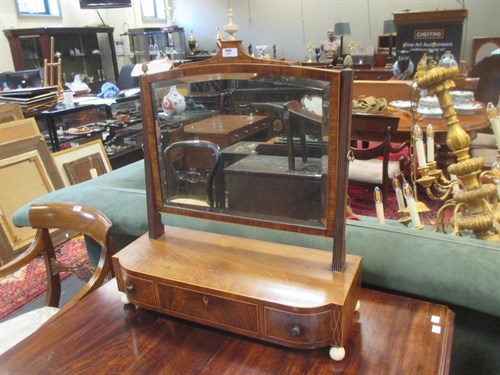 Lot 650 - A late Georgian ivory mounted dressing table...