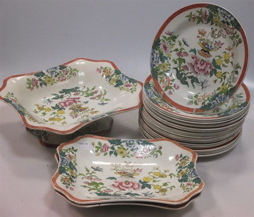 Lot 267 - A Wedgewood 19th century floral dessert service