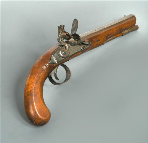 Lot 291 - Innes & Wallace, a George III flintlock pistol