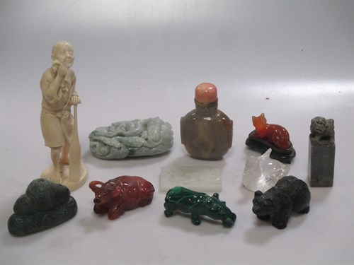 Lot 316 - An early 20th century Japanese ivory figure of...