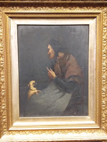 Lot 209 - Dutch School, 19th Century, An elderly woman...
