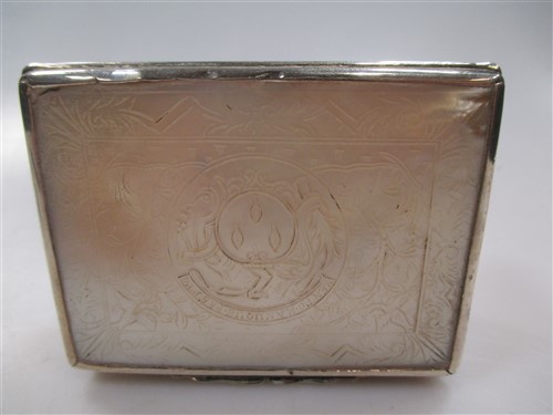 Lot 228 - A Russian silver snuff box, together with...