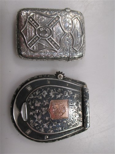 Lot 221 - Equestrian interest - two very unusual vesta...