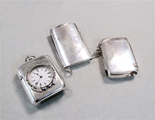 Lot 340 - A trio of curious Victorian silver vestas