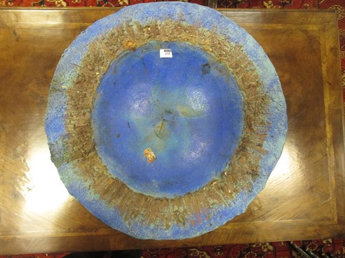 Lot 222 - Sheila Dobson, (British, 20th century), a large studio pottery charger