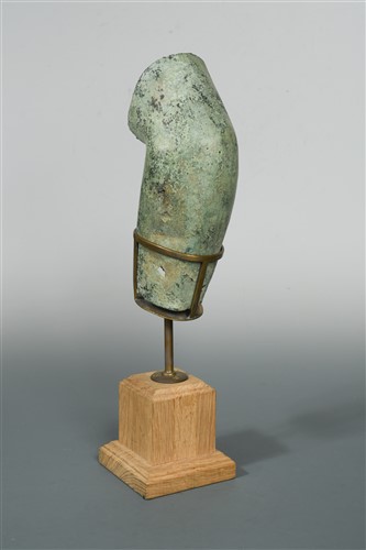 Lot 280 - A Roman bronze section of a male arm possibly 2nd or 3rd century AD