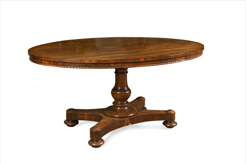 Lot 326 - A late Regency rosewood breakfast table