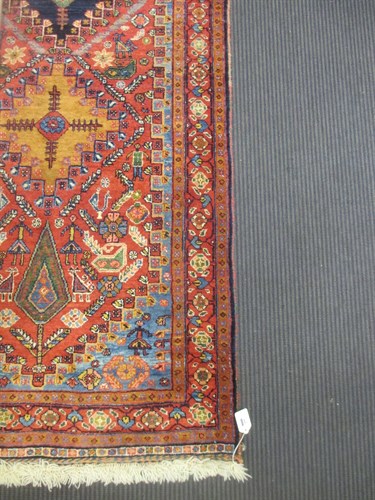 Lot 698 - A modern red ground runner 344 x 82cm