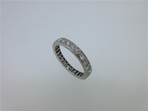 Lot 42 - A diamond full hoop eternity ring