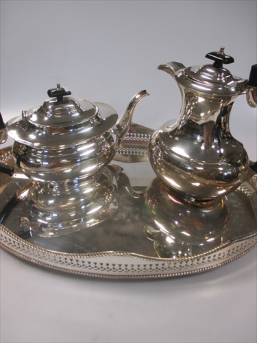 Lot 244 - Pair Viners silver sauce boats, cigarette box,...