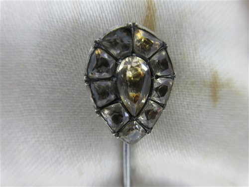 Lot 227 - A star sapphire stick pin and six others set with jewels