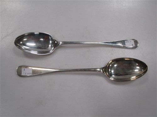 Lot 233 - A pair of silver basting spoons