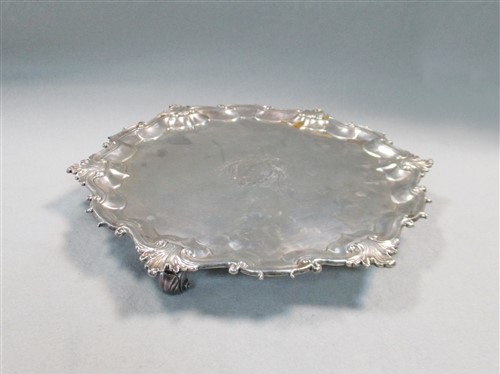 Lot 560 - A George II silver salver