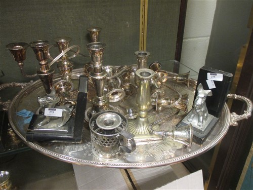 Lot 274 - A quantity of silver plate items