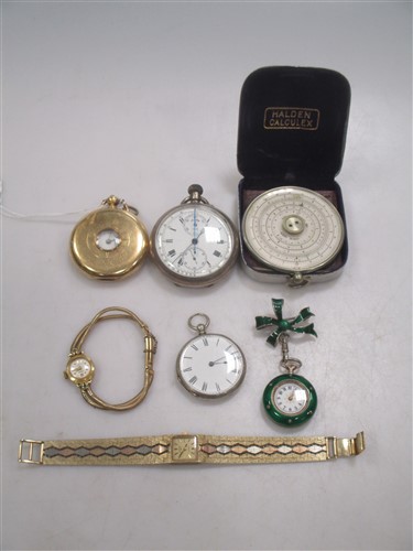 Lot 214 - A collection of wristwatches and pocket watches