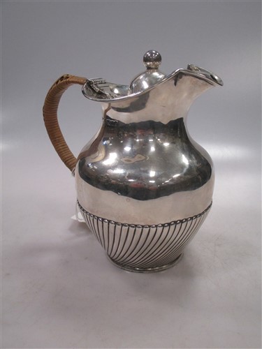 Lot 267 - A Victorian silver hot water jug