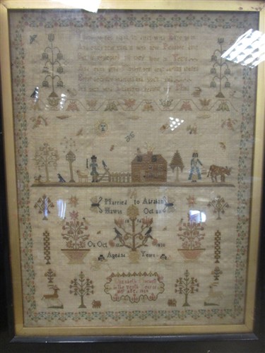 Lot 147 - A 19th century sampler