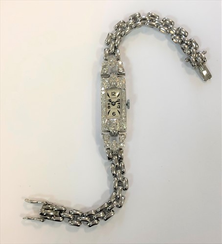 Lot 310 - Silvana - A lady's diamond set cocktail wristwatch