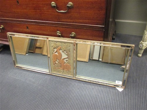 Lot 445 - A modernist mirror 29 x 85cm