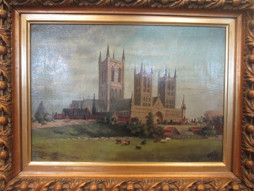 Lot 300 - H W J Brewer (British, 19th century) 'Lincoln...