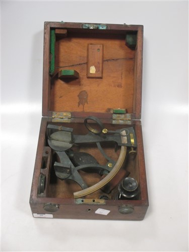 Lot 10 - A small 19th century sextant by Potter,...