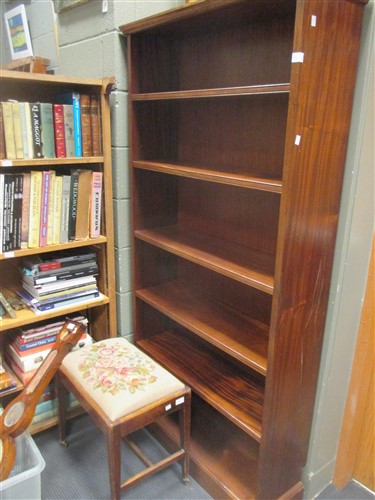Lot 484 - A modern mahogany open bookcase