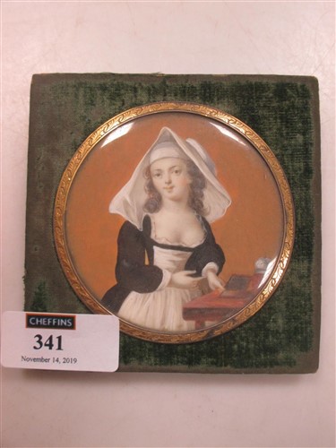 Lot 341 - A portrait miniature