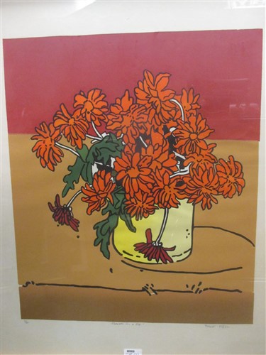 Lot 316 - Trevor Allen (British, 1939-2008) 'Chrysanths...