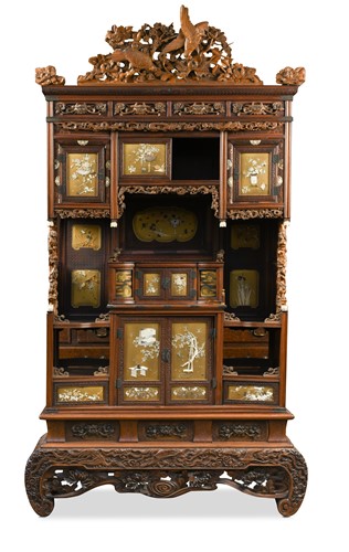 Lot 189 - A Japanese Meiji cabinet