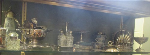 Lot 273 - A quantity of plated ware and two sets of...