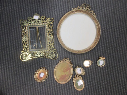 Lot 131 - Eight asserted Edwardian and later brass photo...