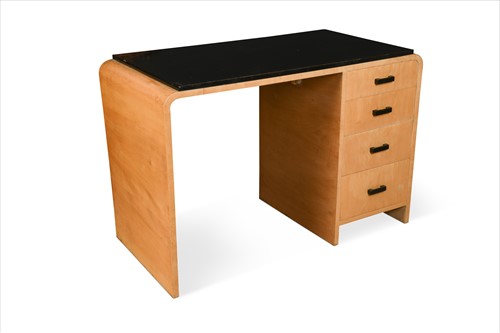 Lot 180 - Heal's, an Art Deco maple desk