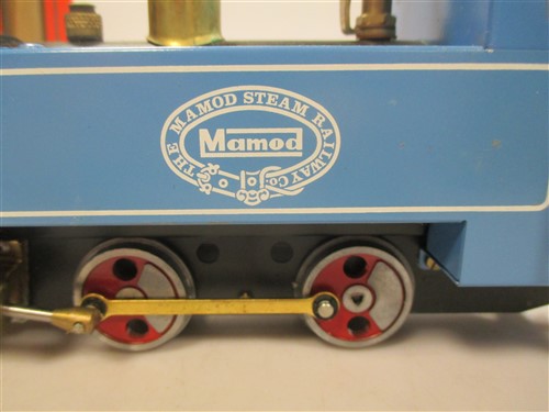 Lot 4 - A Mamod steam railway SL2 blue model 0-4-0...