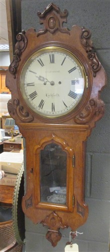 Lot 400 - Thorneloe Lichfield, a Victorian 8 day oak...