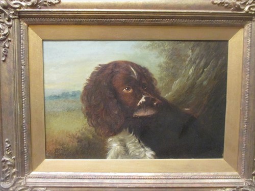Lot 314 - Clement John Hemming - Bob, a springer spaniel, oil on canvas