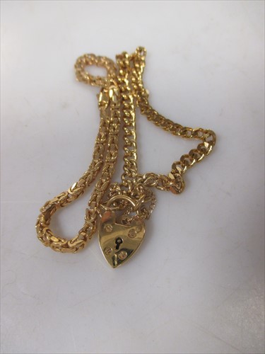 Lot 213 - Two 9ct gold bracelets