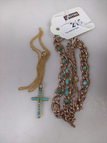 Lot 215 - Two gold bracelets