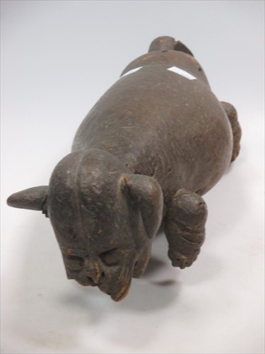 Lot 4 - A wooden animal possibly from the Dogon tribe