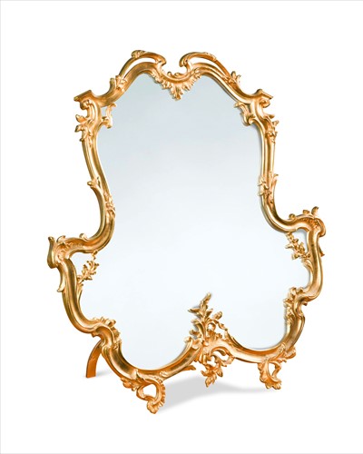Lot 419 - A Louis XV style ormolu easel mirror
