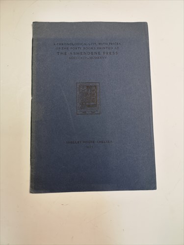 Lot 408 - ASHENDENE PRESS.