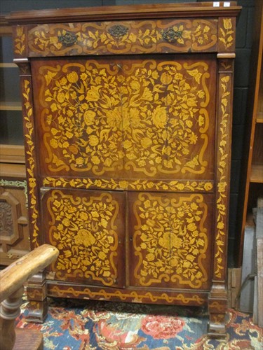 Lot 636 - An early 19th century Dutch marquetry inlaid...