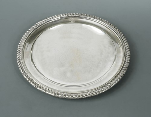 Lot 398 - A George III silver dinner plate