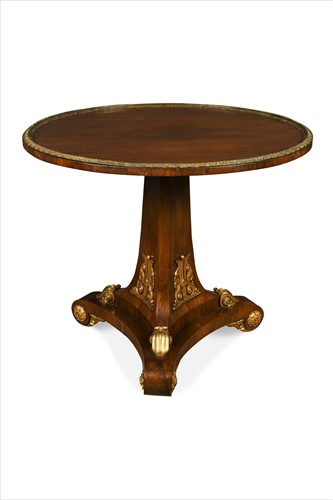 Lot 334 - A George III rosewood centre table