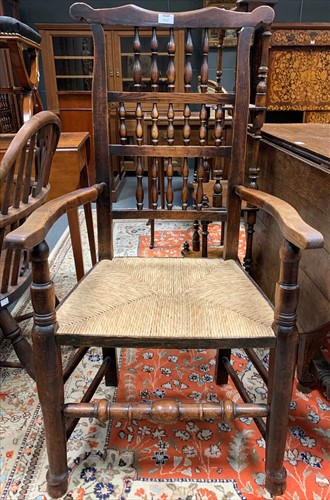 Lot 632 - A harlequin set of eight Lancashire spindle...