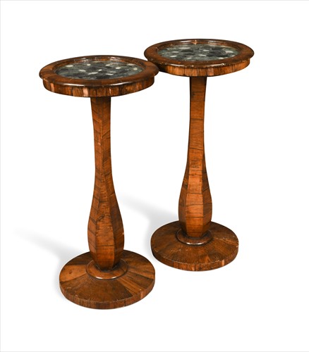 Lot 378 - A Pair of rosewood occasional tables, mid 19th century
