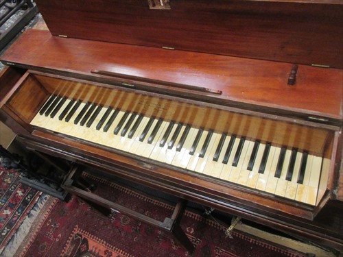 Lot 552 - A late Georgian mahogany square piano