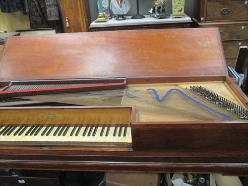 Lot 552 - A late Georgian mahogany square piano