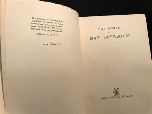Lot 465 - BEERBOHM (Max)