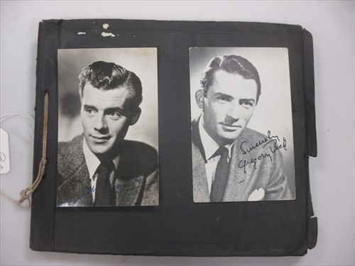 Lot 63 - A collection of 1940-50s signed postcards of film stars